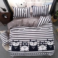 Bộ chăn ga gối Hàn Quốc chim cú