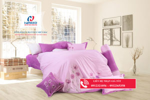 Bộ chăn ga gối Hanvico Blue Sky BS M72