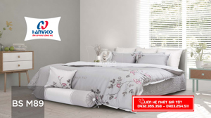 Bộ chăn ga gối Hanvico Blue Sky BS M89