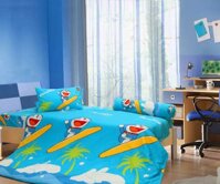 Bộ chăn ga gối hoạt hình Doraemon D18019