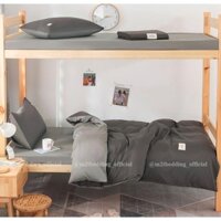Bộ chăn ga gối Ký túc xá Cotton TC M2M Home, chăn ga gối thun lạnh Hàn Quốc dành cho giường tầng