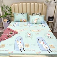 Bộ Chăn Ga Gối Lụa Modal Nhật 3 món Ga Trải Giường Lụa Cao Cấp Mát Mịn M2 - M6 - M8 - 2M2