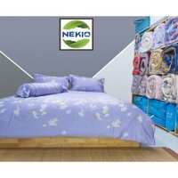 Bộ chăn ga gối lụa tencel Hoa lài tây Nekio