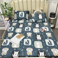 Bộ Chăn Ga Gối Lụa Tencel Nhật 3 món Ga Trải Giường Lụa Cao Cấp Mát Mịn M2 - M6 - M8 - 2M2