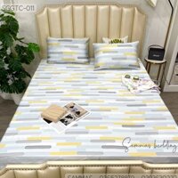 Bộ Chăn Ga Gối Lụa Tencel Nhật 3 món Ga Trải Giường Lụa Cao Cấp Mát Mịn M2 - M6 - M8 - 2M2