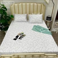 Bộ Chăn Ga Gối Lụa Tencel Nhật 3 món Ga Trải Giường Lụa Cao Cấp Mát Mịn M2 - M6 - M8 - 2M2