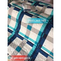Bộ chăn ga gối Thắng Lợi_Kẻ xanh