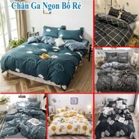 Bộ chăn ga gối trải giường cotton poly, HUTA, bộ ga giường 1m6 1m8 chất mịn, đẹp, thấm hút mồ hôi tốt ( Không Kèm Ruột )