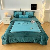 Bộ chăn ga nỉ nhung 5 món chần bông Markcross siêu dày, siêu mịn - CÓ TÁCH LẺ SET CB2