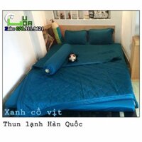 BỘ CHĂN GA THUN LẠNH HÀN QUỐC - MÀU TRƠN
