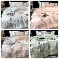 Bộ chăn ga vỏ gối cotton bánh béo