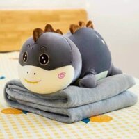 BỘ CHĂN GỐI 2 in 1 HÌNH KHỦNG LONG SIÊU ĐÁNG IU