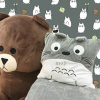 Bộ chăn gối 3in1 Totoro vuông 100x170