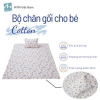 Bộ Chăn Gối Cho Bé MYM Chất Vải Cotton Êm Ái, Thoáng Khí