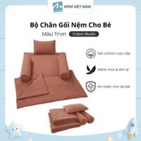 Bộ Chăn Gối Cho Bé MYM Vải Cotton Xô Cao Cấp – 04