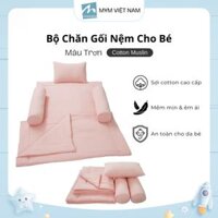 Bộ Chăn Gối Cho Bé MYM Vải Cotton Xô Cao Cấp – 01