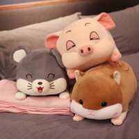 Bộ chăn gối hình heo con siêu dễ thương