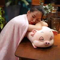 Bộ chăn gối hình heo con siêu dễ thương