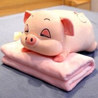 Bộ chăn gối lợn 2 in 1
