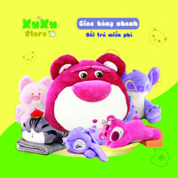 Bộ chăn gối văn phòng đa năng hình thú dễ thương, chăn kèm gối gấu bông, mền kèm gối cho bé đi học, đi du lịch tiện lợi