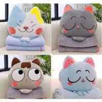 Bộ chăn gối văn phòng đáng yêu 3 trong 1