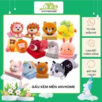 Bộ chăn gối văn phòng Gấu bông có mền hình thú ANVIHOME