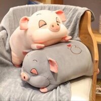 Bộ chăn gối văn phòng hình heo buồn ngủ