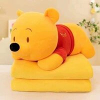 Bộ chăn gối văn phòng Nhà Cam, gấu bông kèm chăn 2 trong 1, 3 trong 1 siêu tiện lợi