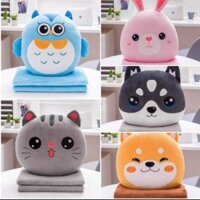 Bộ chăn gối văn phòng nhiều hình đáng yêu