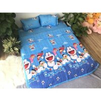 Bộ chăn hè ga gối 1m2 gồm 4 món,có chọn mẫu,mẫu doremon nobita
