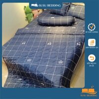 Bộ chăn hè trần bông,ga gối cotton poly 1m6,1m8,Drap giường đẹp được chọn mẫu trong bài