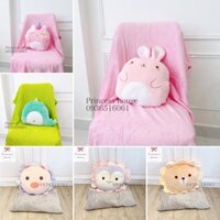 Bộ Chăn Mền Gối Gấp Gọn Siêu Dễ Thương 2 Trong 1, Nhiều Mẫu Siêu Hot, Hàng Cao Cấp