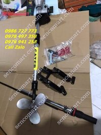 Bộ chân vịt gắn động cơ máy cắt cỏ- Bộ đuôi tôm, Dàn lắp chân vịt lắp vừa các lọai xuồng, thuyền ,ca nô