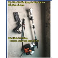 BỘ CHÂN VỊT GẮN ĐỘNG CƠ MÁY CẮT CỎ KHUNG HỢP KIM NHÔM CHỐNG GỈ