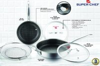 Bộ Chảo Đa Năng Super Chef Titan 3 Lớp 5 Món Siêu Bền, Không Gỉ, Không Trầy Xước SC_TLB2128