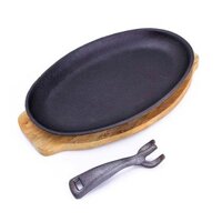 Bộ Chảo Gang Chống Dính Oval Lớn Đa Năng