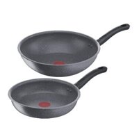 Bộ chảo Tefal Cook Healthy 2pcs (Chảo 24/Chảo xào 28) G134S295