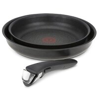 Bộ chảo Tefal Ingenio Expertise 24 + 28cm bên trong và bên ngoài phủ chống dính (Tefal L65092)