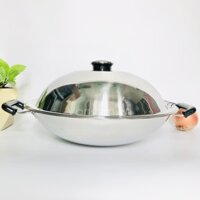 Bộ chảo xửng hấp inox 304 Zebra 38cm - 176201 - Sản xuất tại Thái Lan