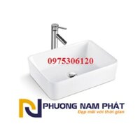 Bộ Chậu Rửa Mặt Lavabo Đặt Bàn Đá Hàng Kassani 8830 Nhập Thái Lan Men NANO LOẠI 1 KHÔNG Ố