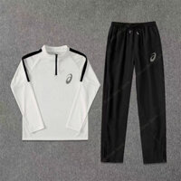 Bộ Chạy Bộ Ban Đêm Cho Nam Asic Áo Sơ Mi Tay Dài Nửa Khóa Kéo Chạy Bộ Áo Gió Tập Thể Dục Dri Phù Hợp Với Bộ Phụ Kiện Thể Thao Ngoài Trời Nhanh Khô Thoáng Khí