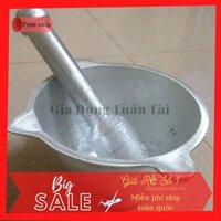 Bộ chày cối bằng gang trắng đúc nguyên khối, hàng dày dặn, loại 1 (𝑮𝒊𝒂 𝑫𝒖̣𝒏𝒈 𝑻𝒖𝒂̂́𝒏 𝑻𝒂̀𝒊)