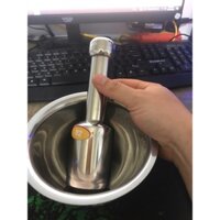 Bộ chày cối inox - chày cối giã cua inox 304 sáng bóng
