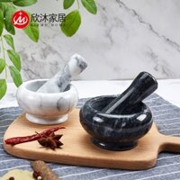 Bộ Chày Và Cối Giã Tỏi Mini Bằng Đá Cẩm Thạch Sáng Tạo Trang Trí Nhà Bếp