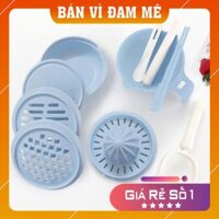 Bộ chế biến và nghiền thức ăn dặm 10 Dụng cụ- tiện lợi cho bé