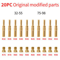 BỘ CHẾ HÒA KHÍ Set 20 GICLO CHÍNH PHỤ GA DẸP/NẮP CHAOS bét Combo 20 béc bình bông mai và ga dẹp Pwk, koso, KSR, nắp chao GA DẸP/NẮP CHAOS