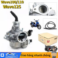 Bộ chế hòa khí xe máy LAMJAD Vietnam Wave 100cc (bình xăng) BH624 bình xăng W125 bạc chính hãng bền bỉ và hiệu quả