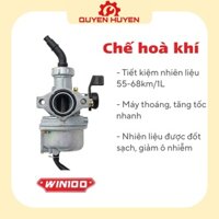 Bộ chế hoà khí xe Win 100 - Bình xăng con xe máy Honda - Thương hiệu PAG