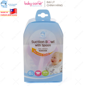 Bộ chén ăn có dính đế và thìa KU5395