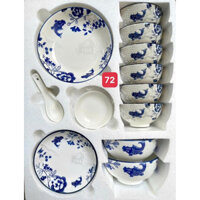 Bộ chén bát đĩa Ăn 17 Món cao cấp bộ 17 món